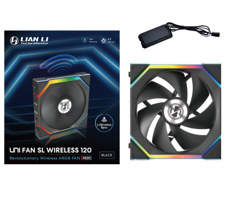 Lian Li UNI FAN SL WIRELESS 1x120mm Siyah Kasa Fanı (G99.12SL1W1B.00)