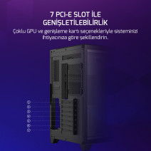GAMEPOWER WARCRY TOPGLASS 4X ARGB FAN GAMING KASA 750W 