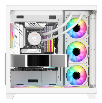 GAMEPOWER WARCRY TOPGLASS 4X ARGB FAN BEYAZ GAMING KASA 