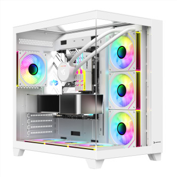 GAMEPOWER WARCRY TOPGLASS 4X ARGB FAN BEYAZ GAMING KASA 
