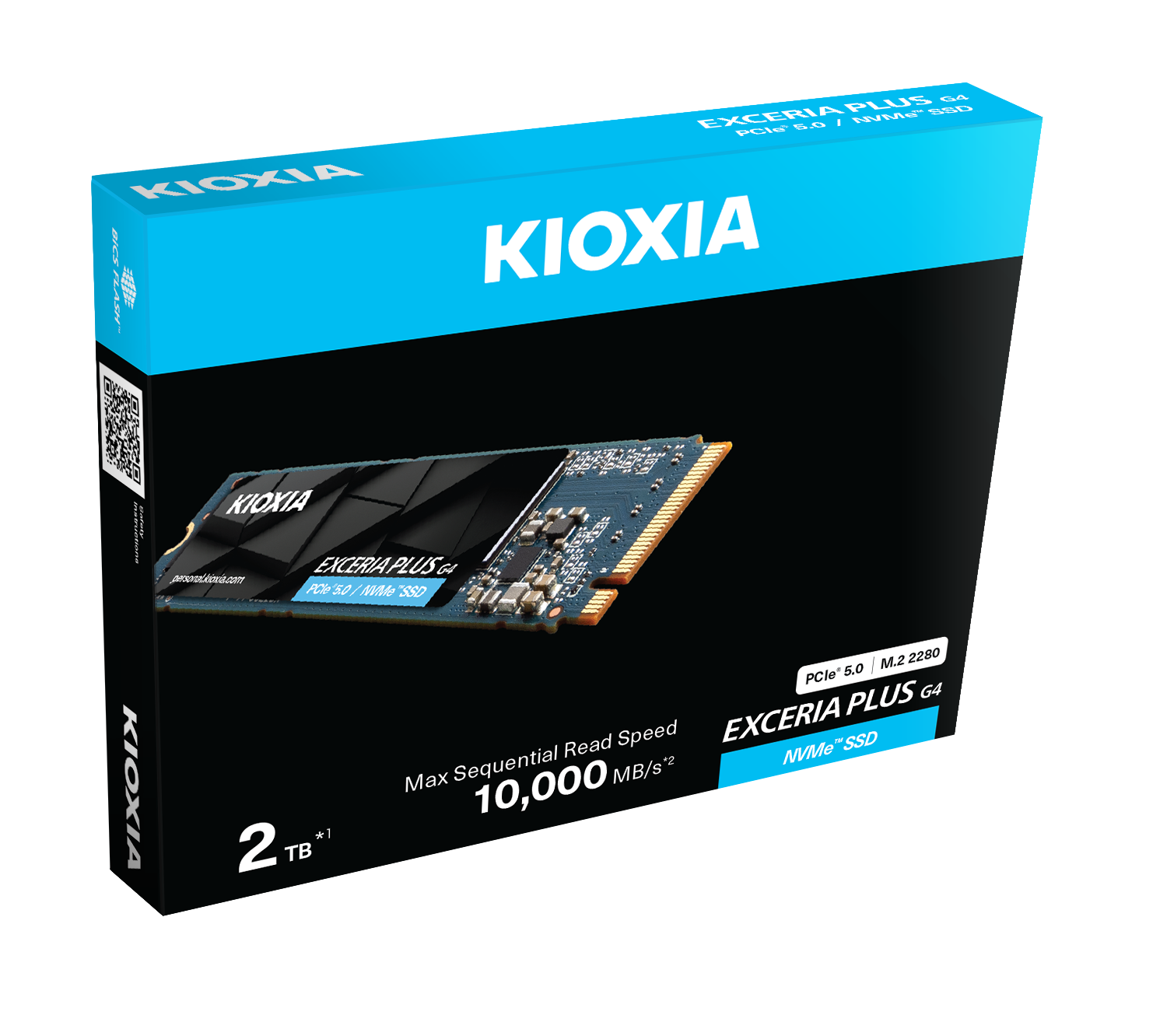 2TB KIOXIA EXCERIA PLUS G4 M.2 NVMe GEN5 10000/8200MB/s LVD10Z002TG8 - 3. Görsel