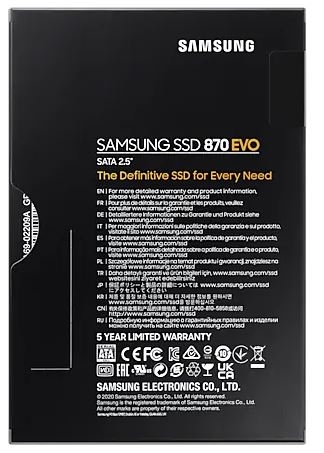 500GB SAMSUNG 870 560/530MB/s EVO MZ-77E500BW SSD (Resmi Distribütör Garantili) - 7. Görsel
