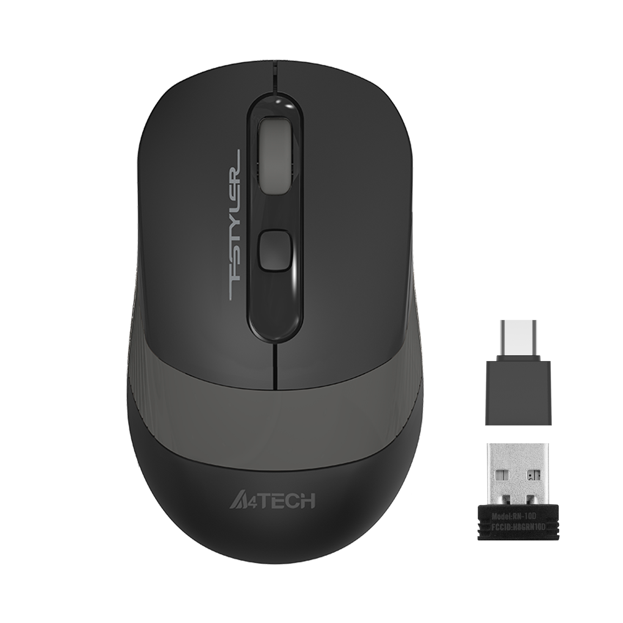 A4 TECH FG10CS SARJLI OPTIK MOUSE SILENT GRİ 2000 DPI - 1. Görsel