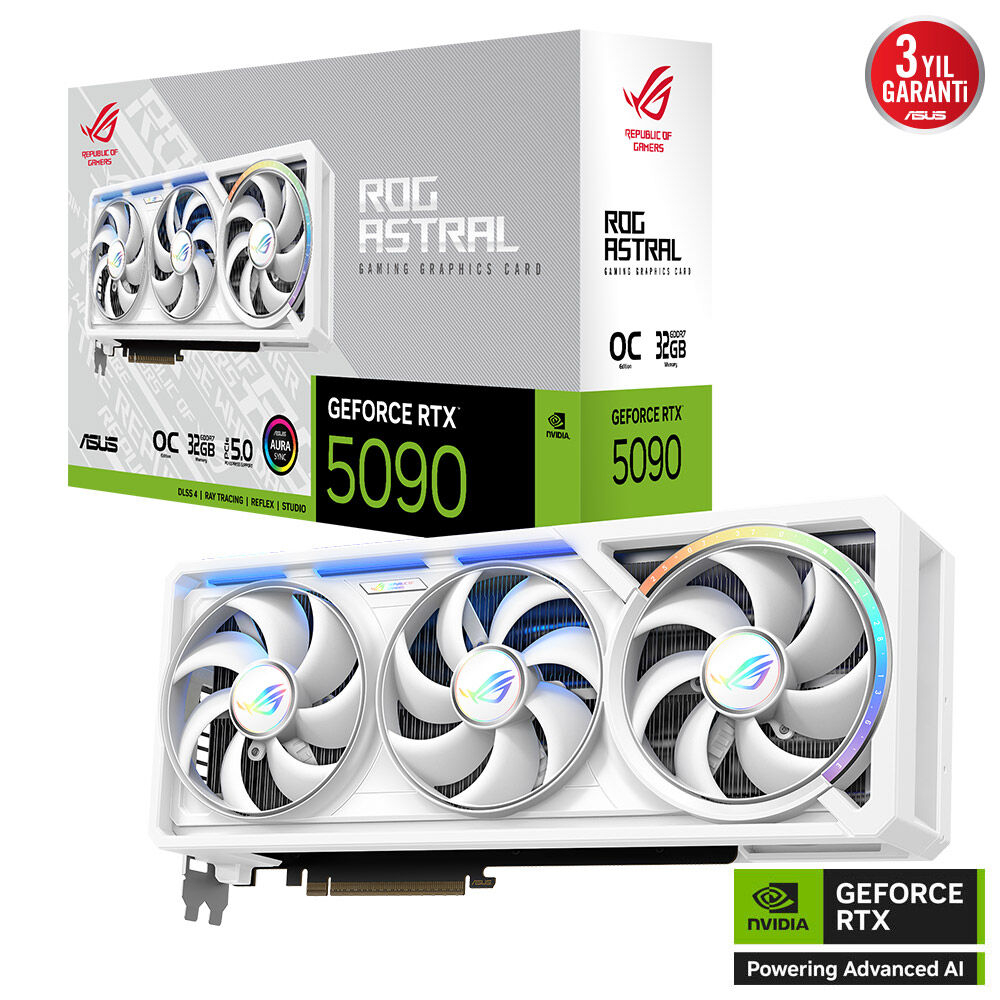 ASUS ROG-ASTRAL-RTX5090-O32G-WHITE  512BİT VGA - 7. Görsel