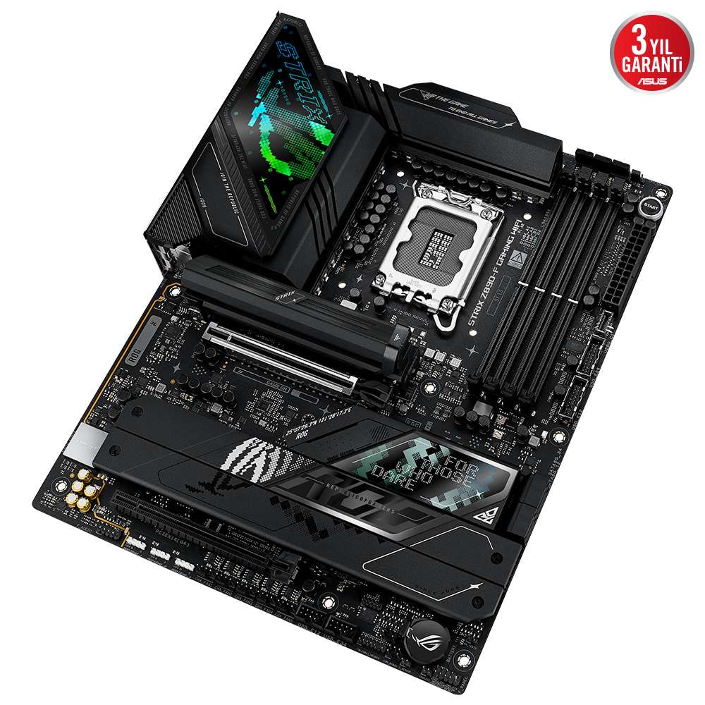 ASUS ROG STRIX Z890-F GAMING WIFI DDR5 5XM2 USB3.2 RGB LAN ATX - 6. Görsel
