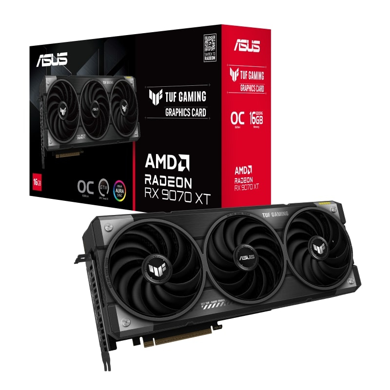 ASUS-TUF-RX9070XT-O16G-GAMING-AMD-RADEON- RX9070 - 1. Görsel