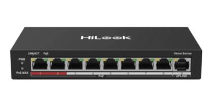 HILOOK NS-0109P-60(B)(O-STD) 8XFE+1XFE UPLINK YÖNETİLEMEZ 60W POE SWİTCH - 1. Görsel