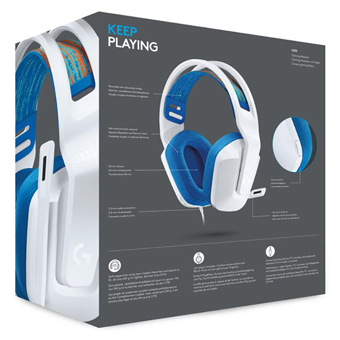 LOGITECH G335 981-001018 KABLOLU GAMING KULAKLIK - 5. Görsel