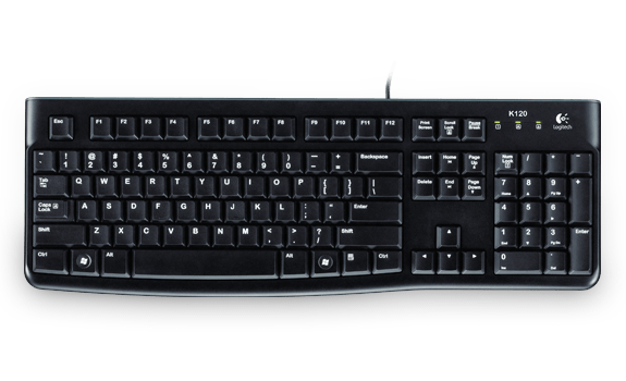 LOGITECH K120 KLAVYE Q TR SIYAH 920-002505 - 1. Görsel