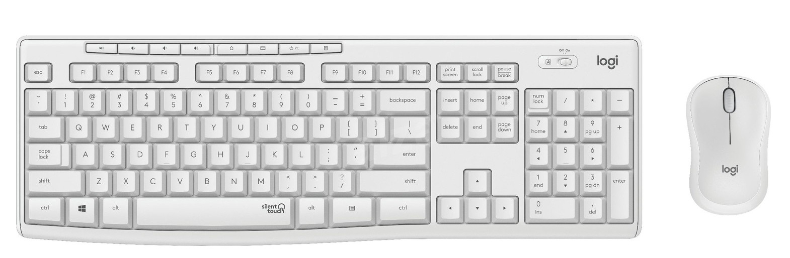 LOGITECH MK295 KABLOSUZ SET SESSİZ USB BEYAZ 920-010089 - 2. Görsel