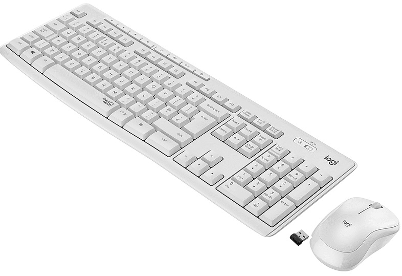 LOGITECH MK295 KABLOSUZ SET SESSİZ USB BEYAZ 920-010089 - 1. Görsel