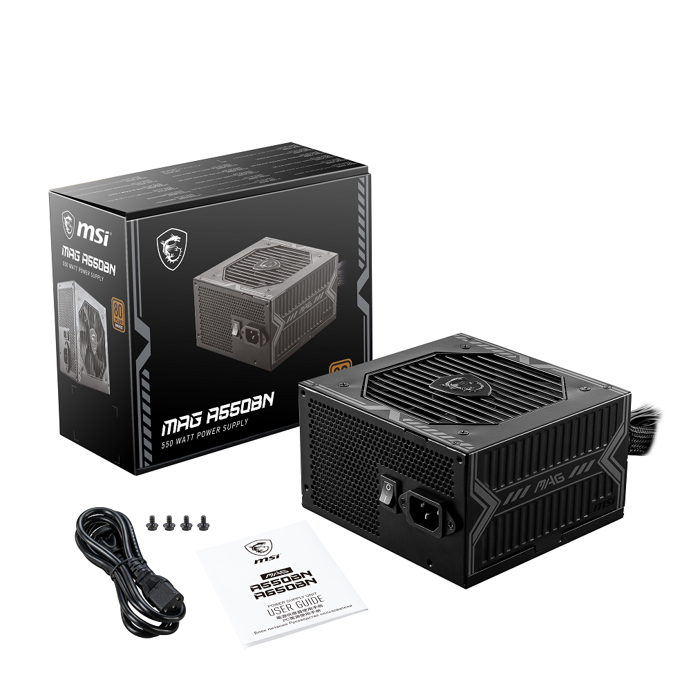MSI MAG A550BN 550W POWER SUPPLY - 9. Görsel