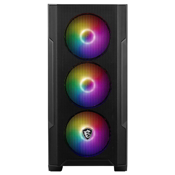 MSI MAG FORGE M100R 4X120mm ARGB mATX GAMING KASA - 2. Görsel