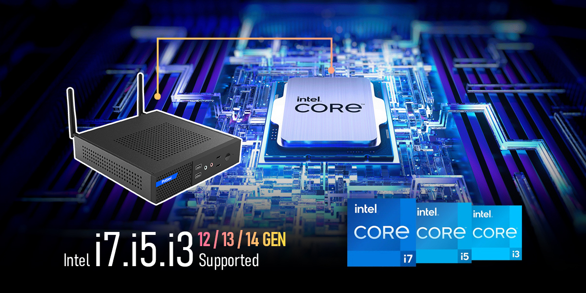 PRITTEC OX1 Q7-TH610L MINI PC I5-12400 / 8GB / 512 Nvme M2 / Free Dos - 12. Görsel