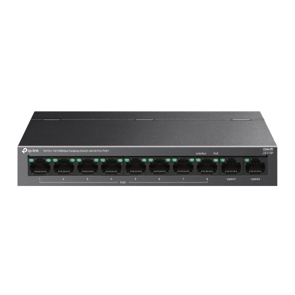 TP-LINK LS110P 10PORT 10/100 YÖNETİLEMEZ POE SWITCH - 1. Görsel