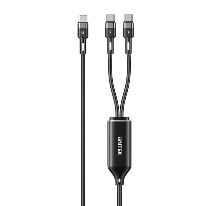 UNITEK 2in1 TYPE-C HIZLI ŞARJ KABLO (C14146ABK01-1.8M) - 1. Görsel