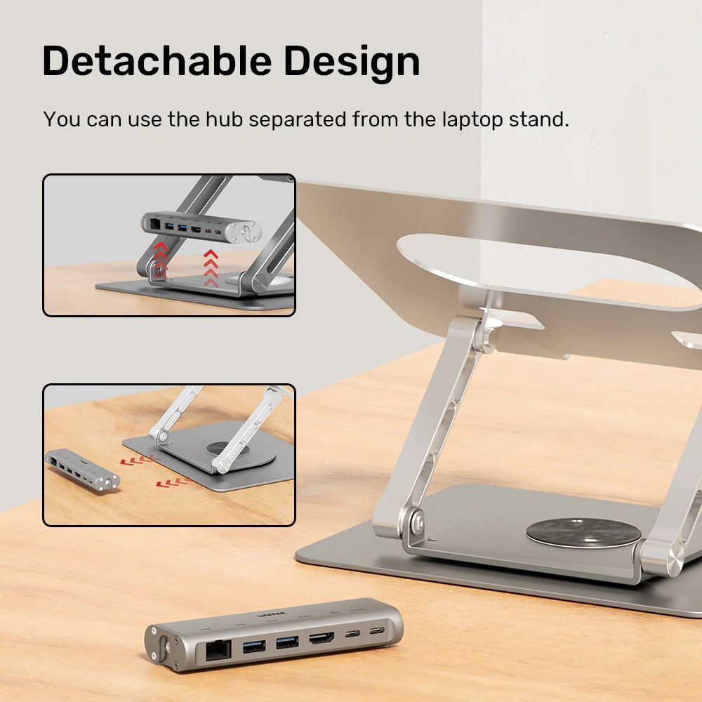UNITEK 360D METAL 15.6” NOTEBOOK STAND 5in1 D1109B - 9. Görsel