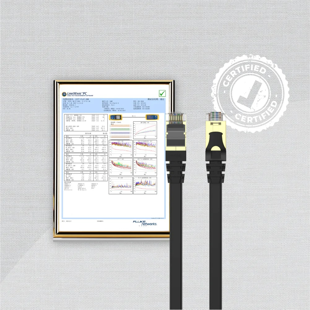 UNITEK CAT7 PATCH KABLO 20MT FLAT (C1897BK-20M) - 8. Görsel