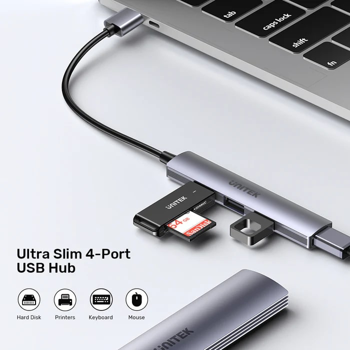 UNITEK TYPE-A TO 4 PORT USB (USB3.0+USB2.0) H1208A - 7. Görsel