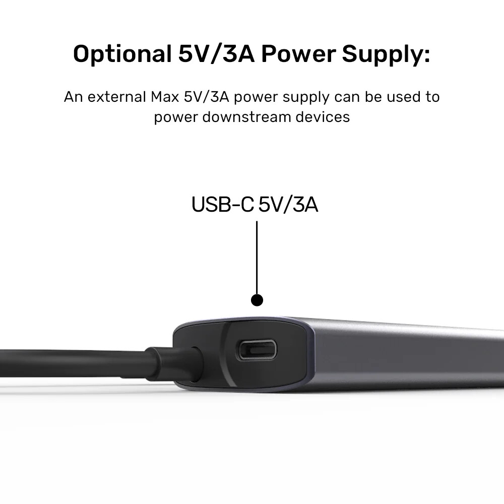 UNITEK UHUB Q4 4-IN-1 10GBPS USB-C HUB (H1112DGY01) - 9. Görsel